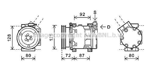 AVA QUALITY COOLING Kompressor,kliimaseade RTK479